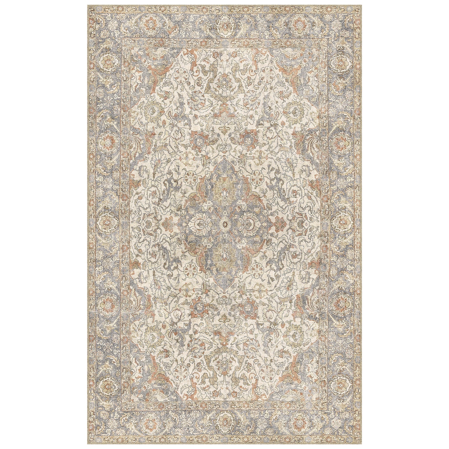 Apache Chenille Area Rug, Rosetta Beige, 5' x 8'