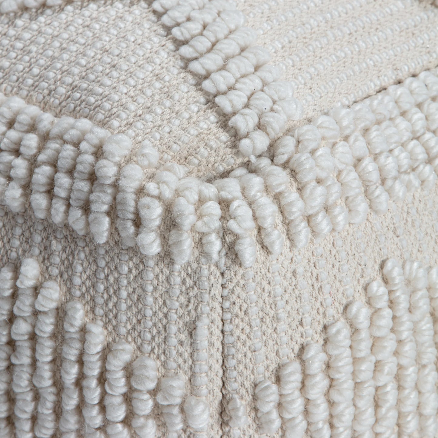 Anji Mountain Cotton Square Poufs