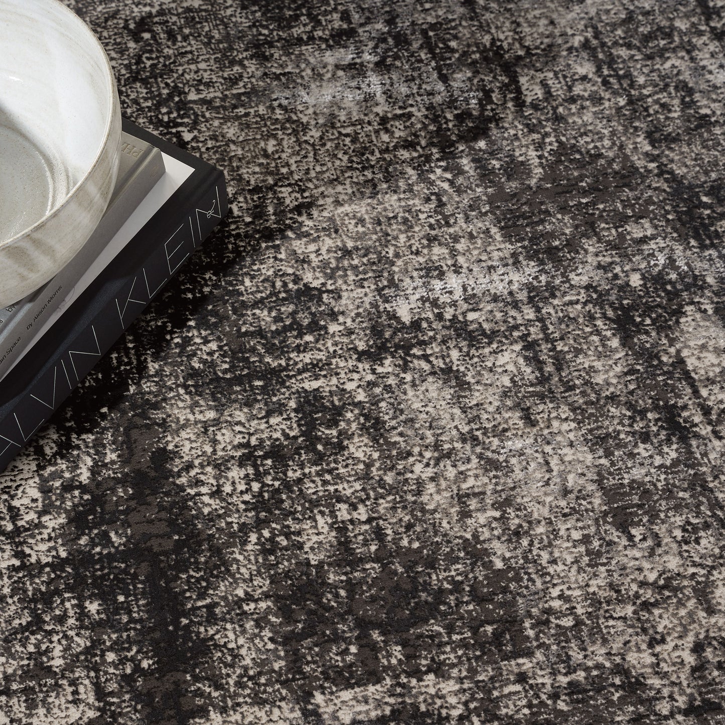 Calvin Klein Luminosity Charcoal Area Rug, 7' 10' x 9' 10'