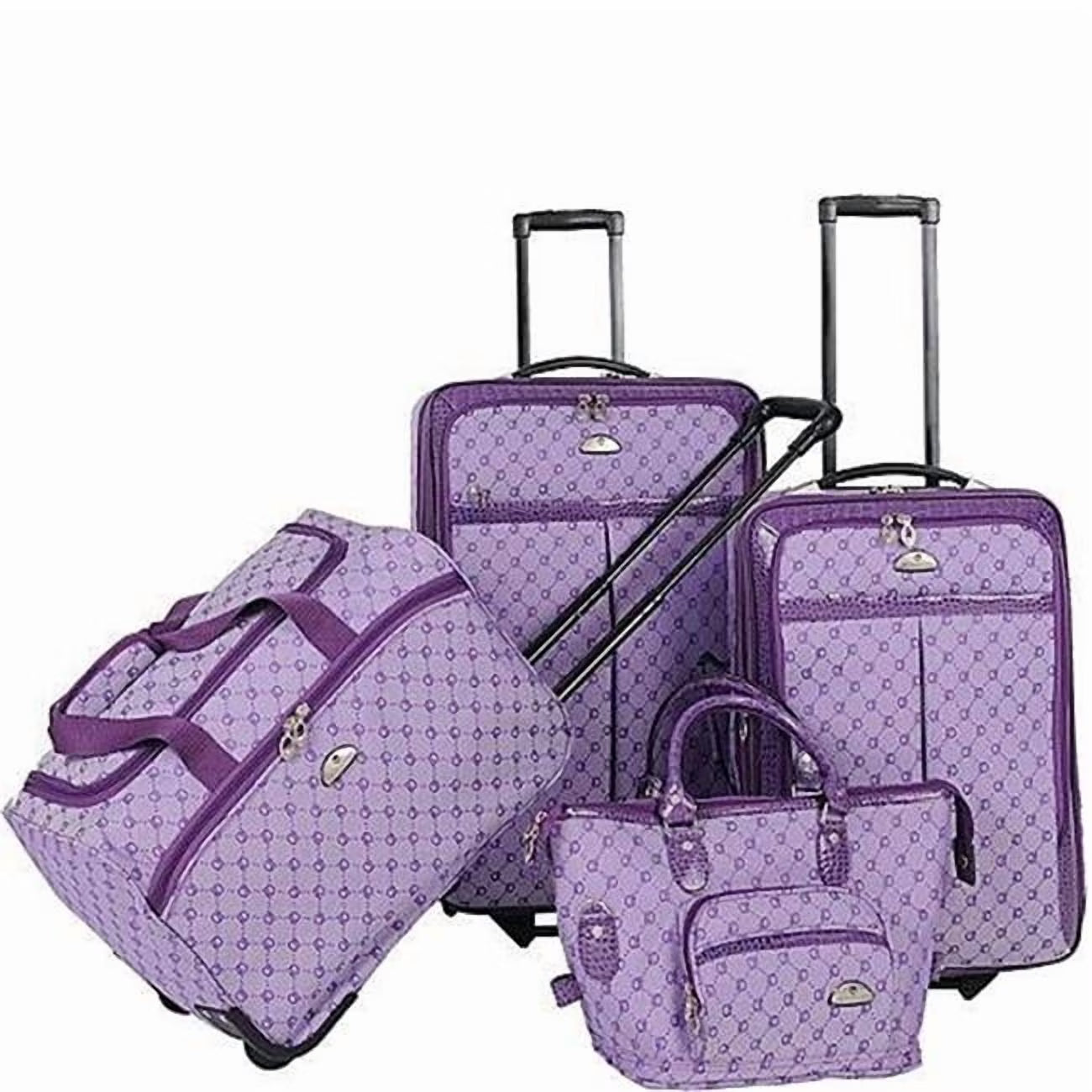 AF Signature Luggage Set, Purple - 4 Piece