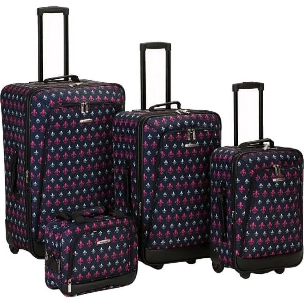 Rockland Luggage Softside 4 Piece Luggage Set, F109