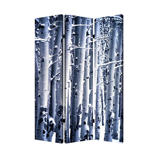 Home Decorative Birch Screen Room Divider - 3 Panel