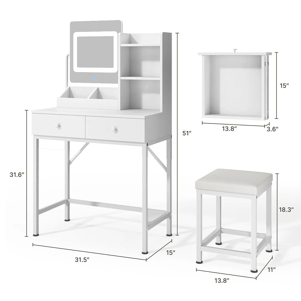 Toy Storage Organizer, Lofka Kids Bookcase with 3 Drawers & 6 Shelves for Nursery, Kids' Bedroom, White