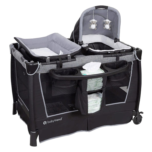 Baby Trend Retreat Twins Nursery Center - Quarry
