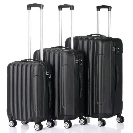 Barara King Luggage Set Suitcase,3-In-1 Multifunctional Large Capacity Traveling Storage Suitcase Black