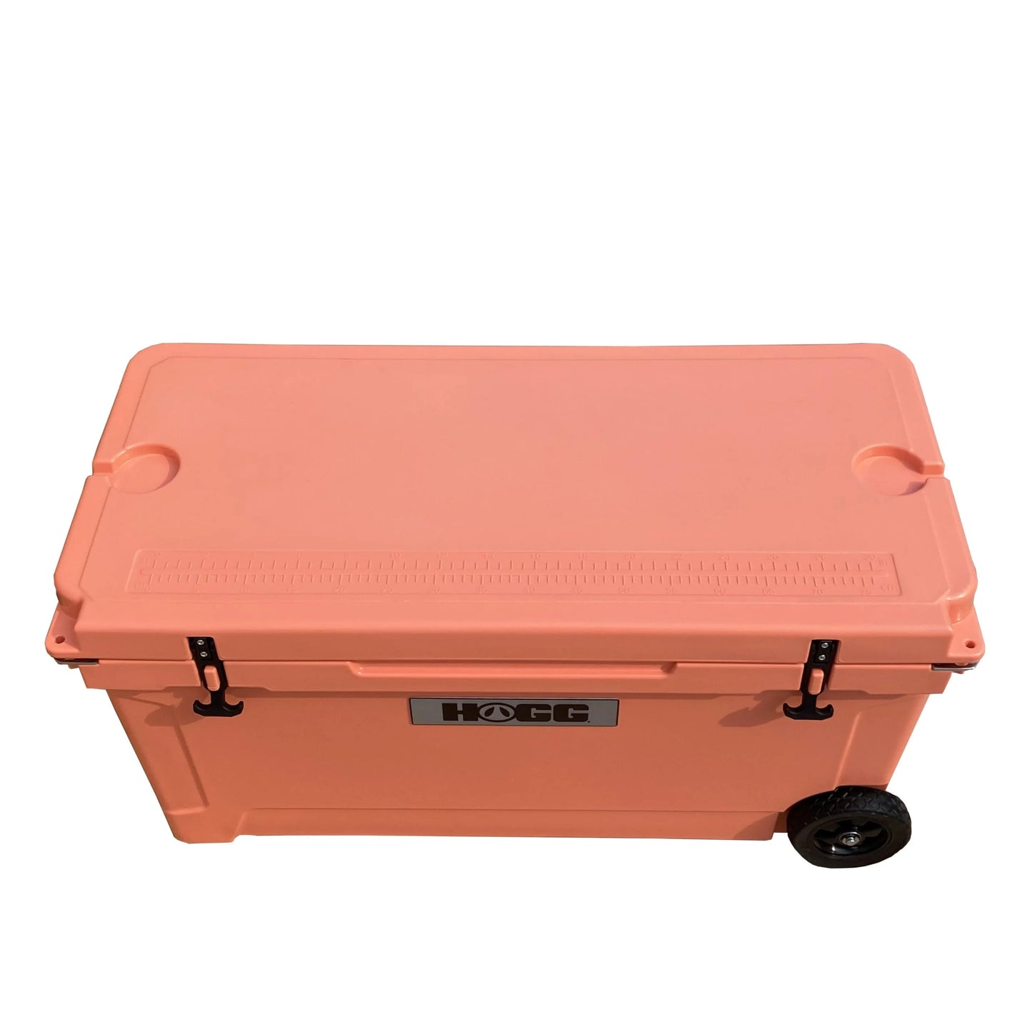 Hogg (Desert Flower) 110 QT Insulated Cooler with Wheels and Handles, Rolling Ice Chest with Wheels, Rotomolded Wheeled Coolers for Camping, Drinks, Outdoors
