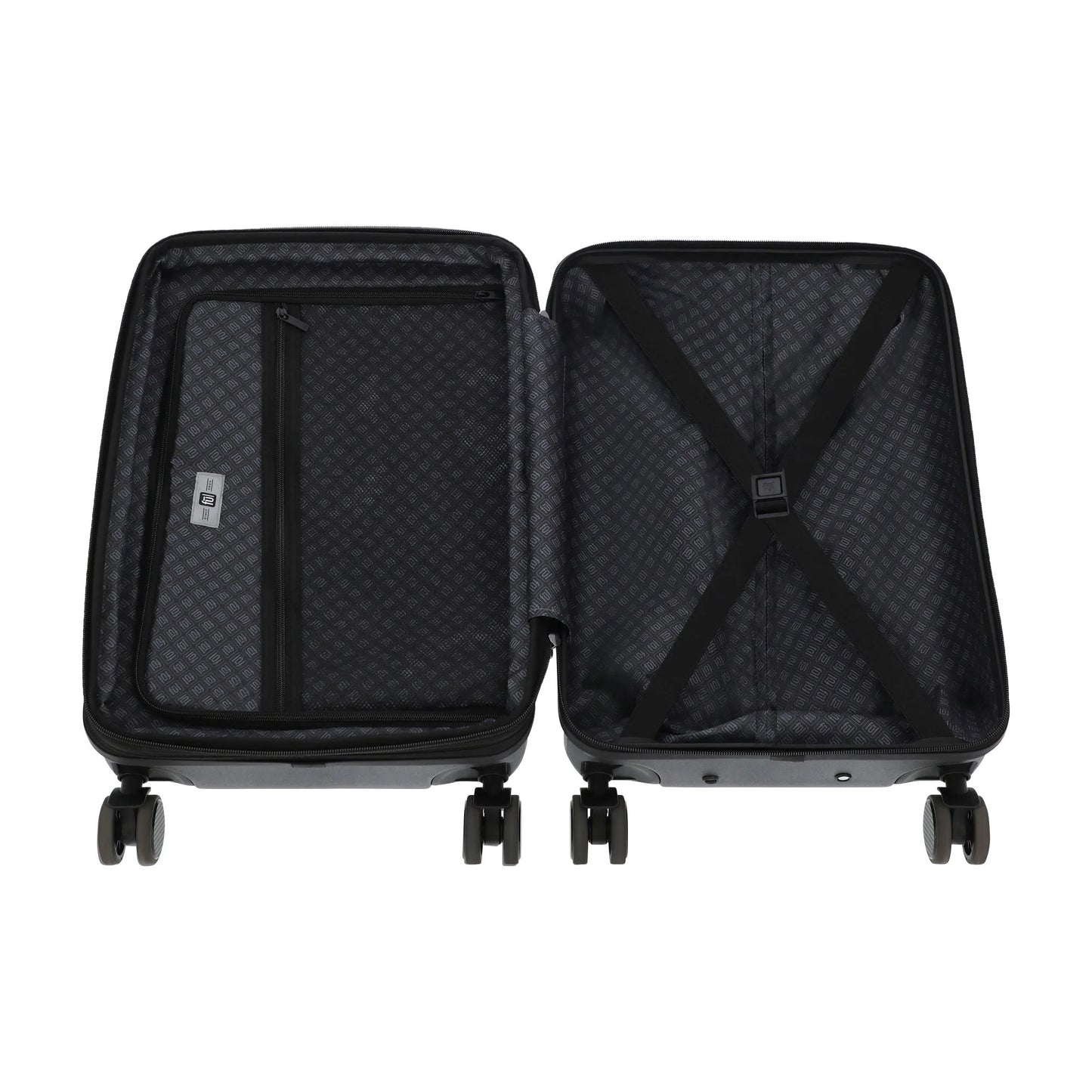 Yellowstone 22.5 Inch Carry On Luggage, Dutton Ranch Hardshell Rolling Suitcase with Spinner Wheels, Black