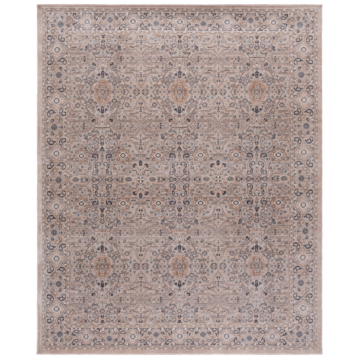 Safavieh Sutton Area Rug, Beige Navy, 8’ x 10’