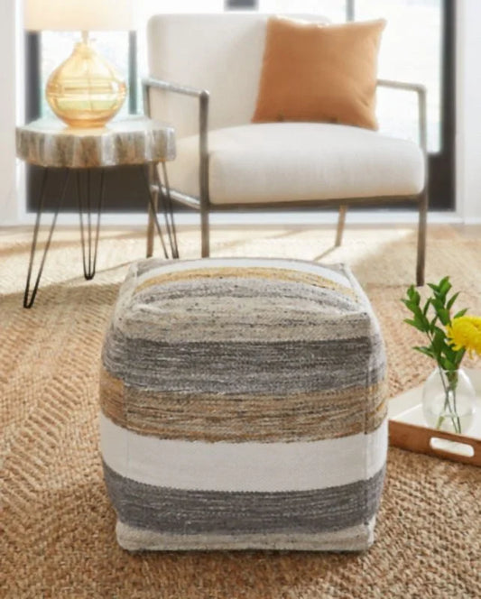 Signature Design by Ashley Casual Josalind Pouf Multi