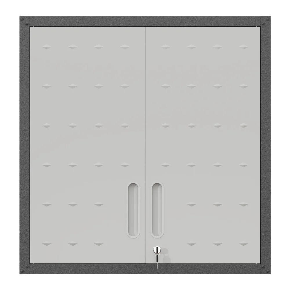 Tcbosik Rolling Storage Cabinet with Storage, Metal Tool Cabinet with Adjustable Shelf and 2 Doors, Lockable Storage Cabinet for Home Office Garage Basement, Black