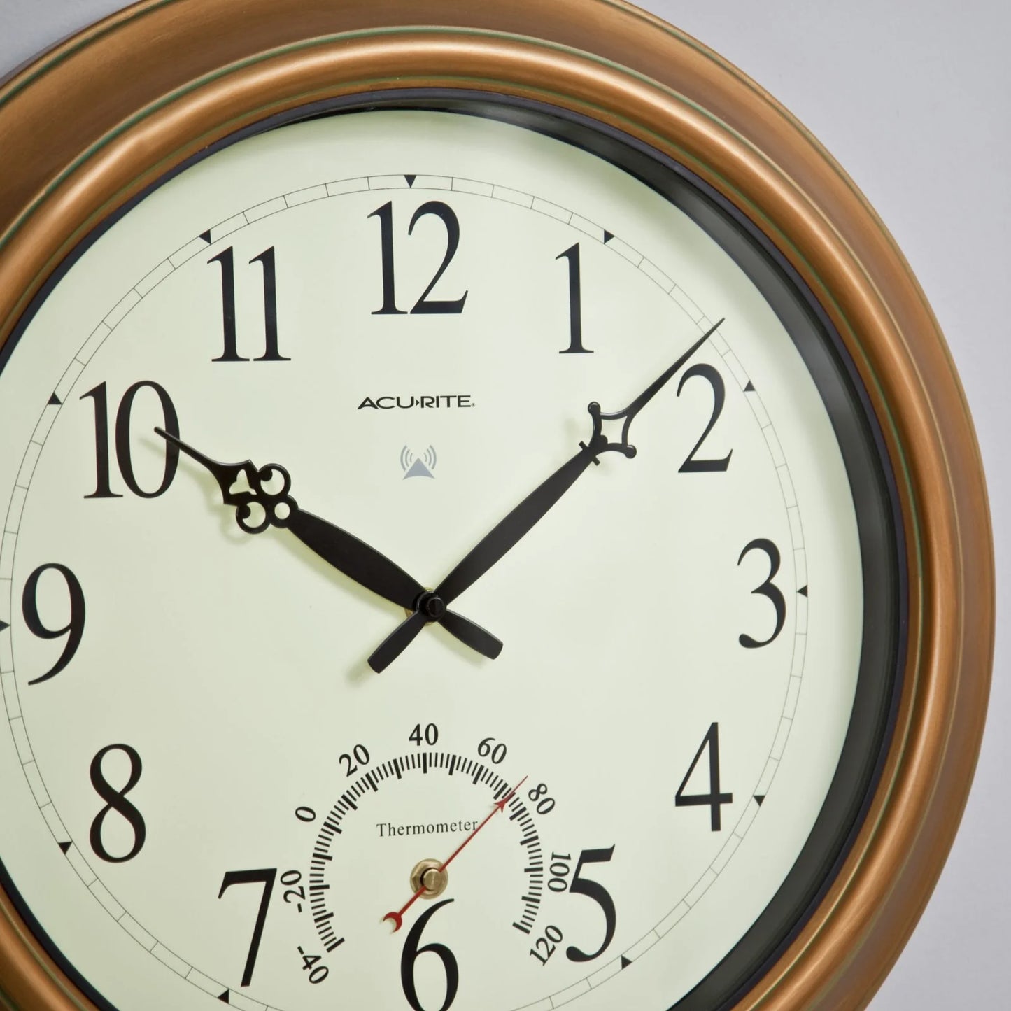 Chaney Balmoral II Atomix Aged Copper 18 in. Wall Clock