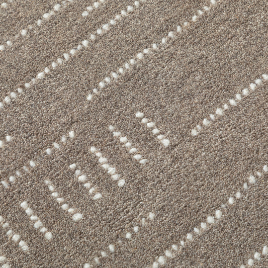 Obeetee Nomad Wool Area Rug Collection, Zen Coffee