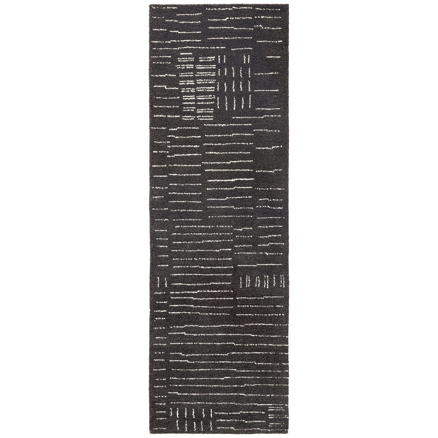 Obeetee Nomad Wool Area Rug Collection, Nina Charcoal