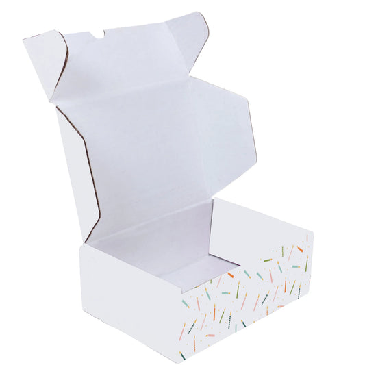 Ucanpack Birthday Gift Box Mailer Boxes 7 5/8 x 6 x 5 4/9" - Candles Printed Holiday Packaging - Holiday Shipping Box Made In USA Holiday Gift Box Gift Shipping Boxes