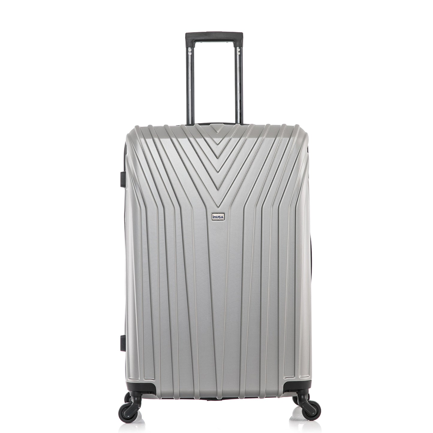 InUSA Vasty 28" Hardside Lightweight Luggage with Spinner Wheels, Handle, and Trolley, Gray