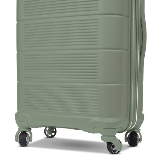 American Tourister Stratum 2.0 24-Inch Hardside Checked Luggage with Spinner Wheels - Jade Green