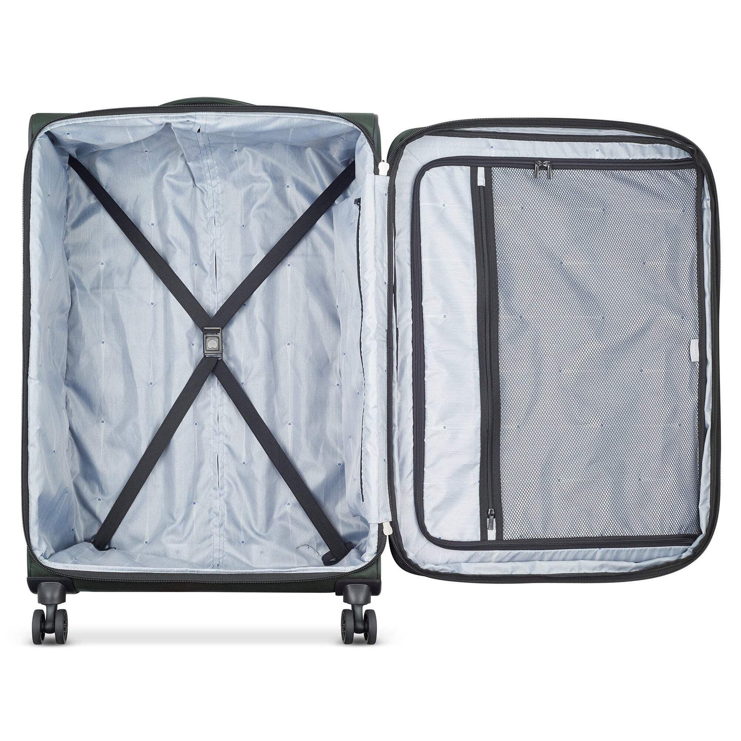DELSEY PARIS Sky Max 2.0 28" Large Checked Softside Spinner Luggage, Green