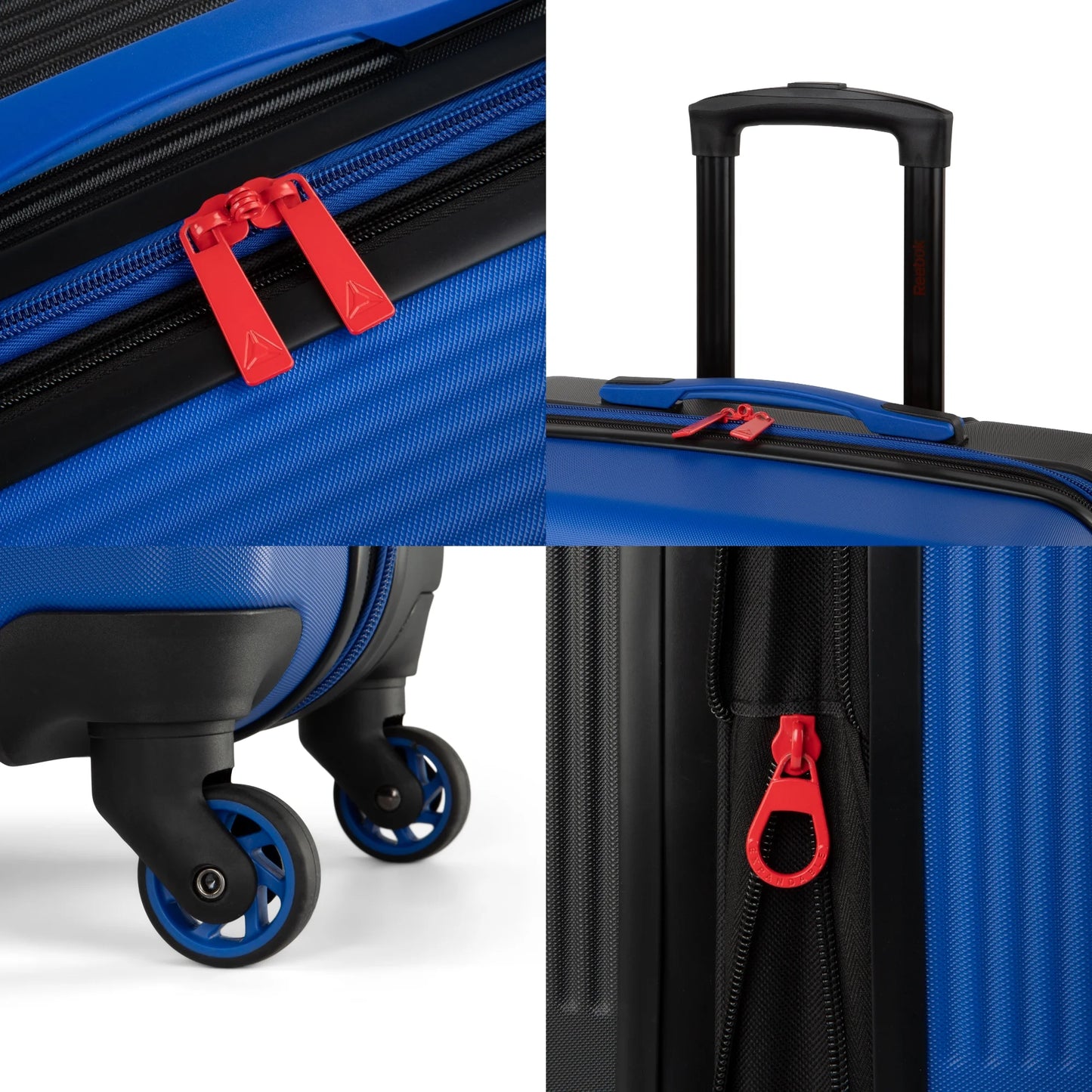 Reebok - Time Out Collection - 3 Piece Hardside Luggage Set - ABS/PC