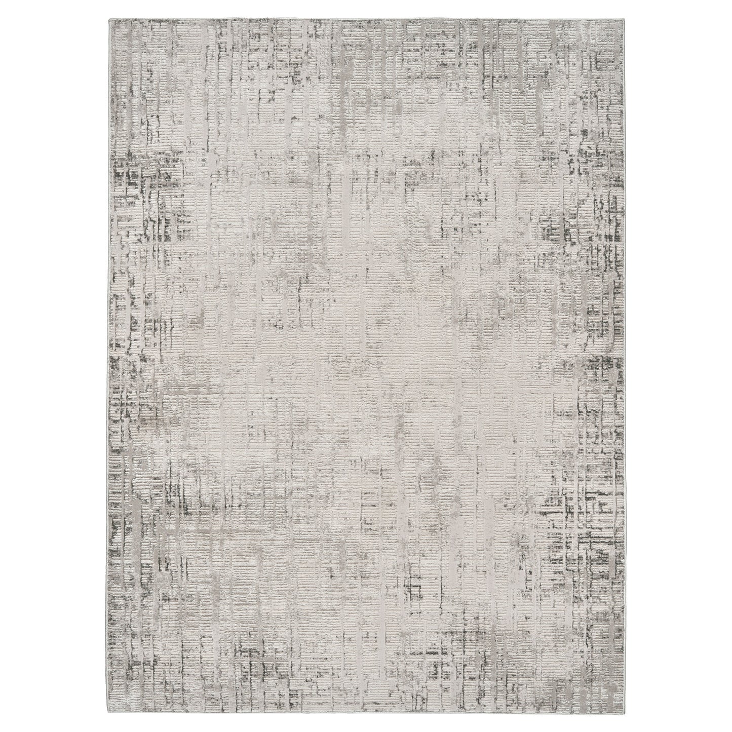 Divina Area Rug, Aloma Cream & Gray, 5’3” x 7’