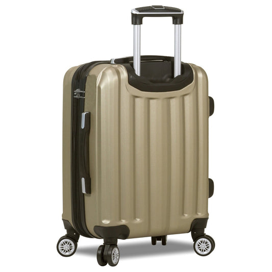 Dejuno Camden New Generation Hardside 3-piece Expandable Spinner Luggage Set - Champagne