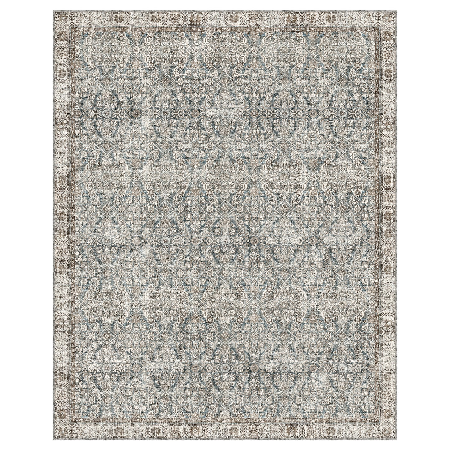 Apache Chenille Area Rug, Celyse Blue, 8' x 10'