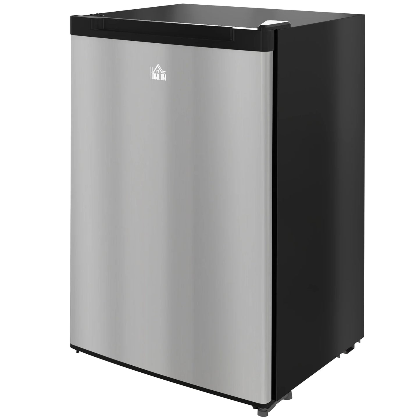 Upright Freezer, 3.0 Cubic Feet Compact Mini Freezer with Reversible Single Door and Adjustable Thermostat, Small freezer for Home, Dorm, Apartment, Home Office, Silver