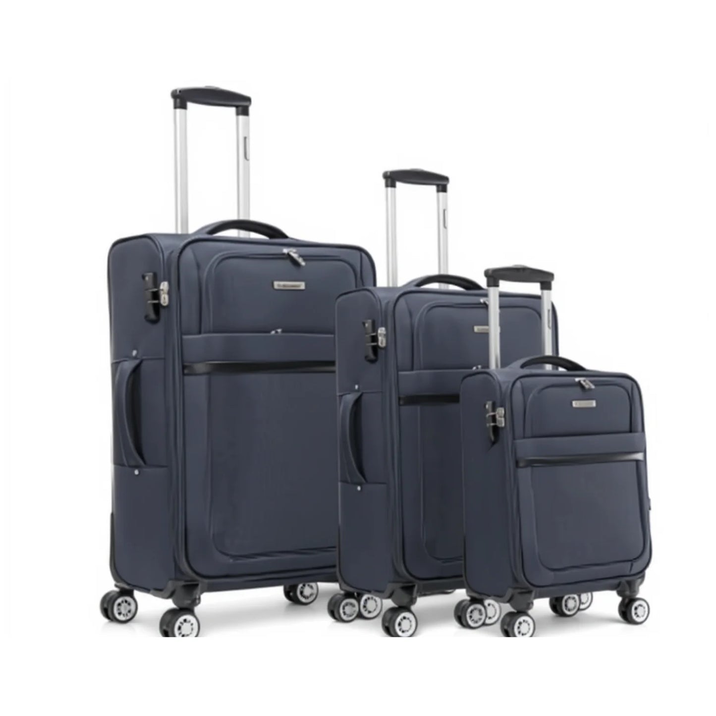 Expandable 3-Piece Soft-Sided Fabric Luggage Set - 20°/26°/30°