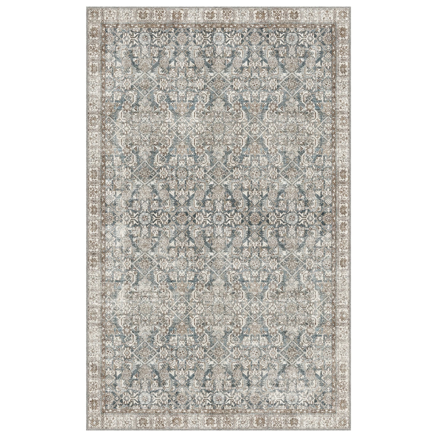Apache Chenille Area Rug, Celyse Blue, 5' x 8'