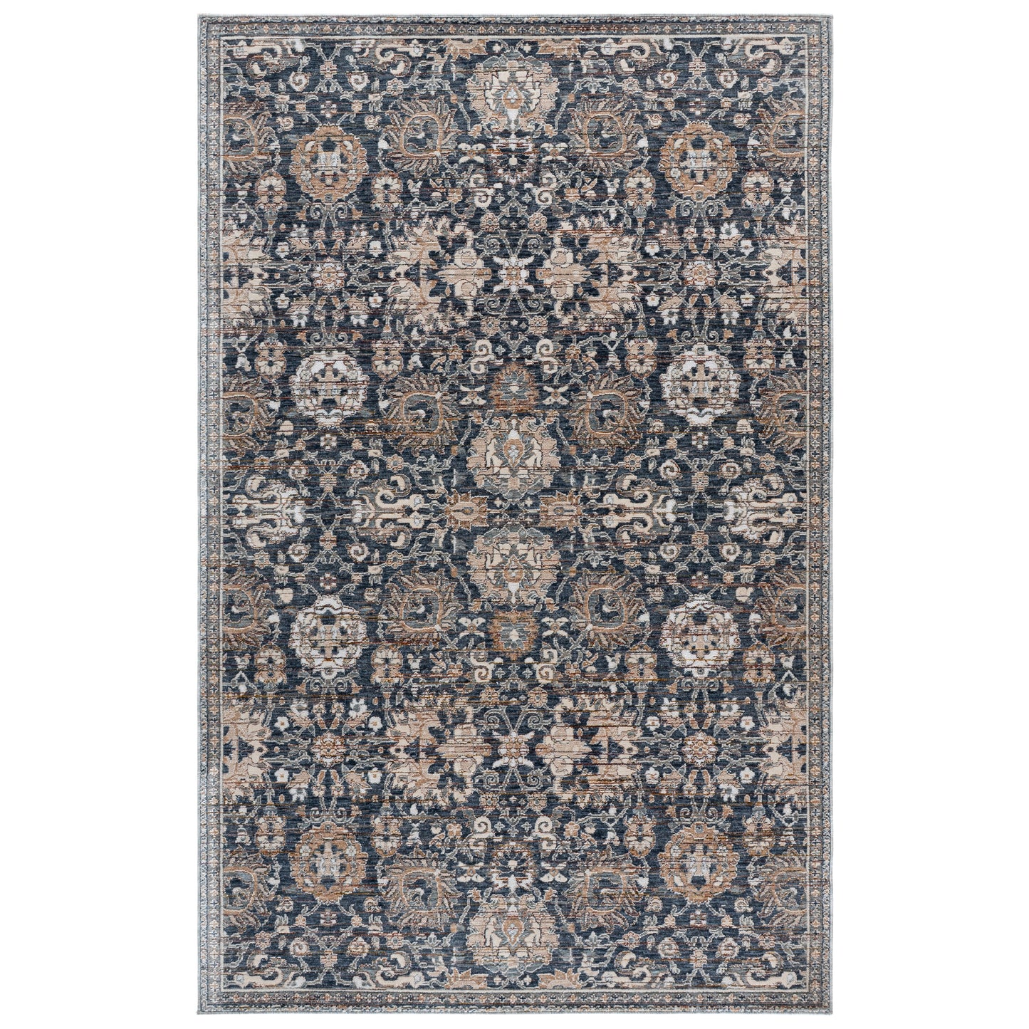 Safavieh Sutton Area Rug, Navy Brown, 5’ x 8’