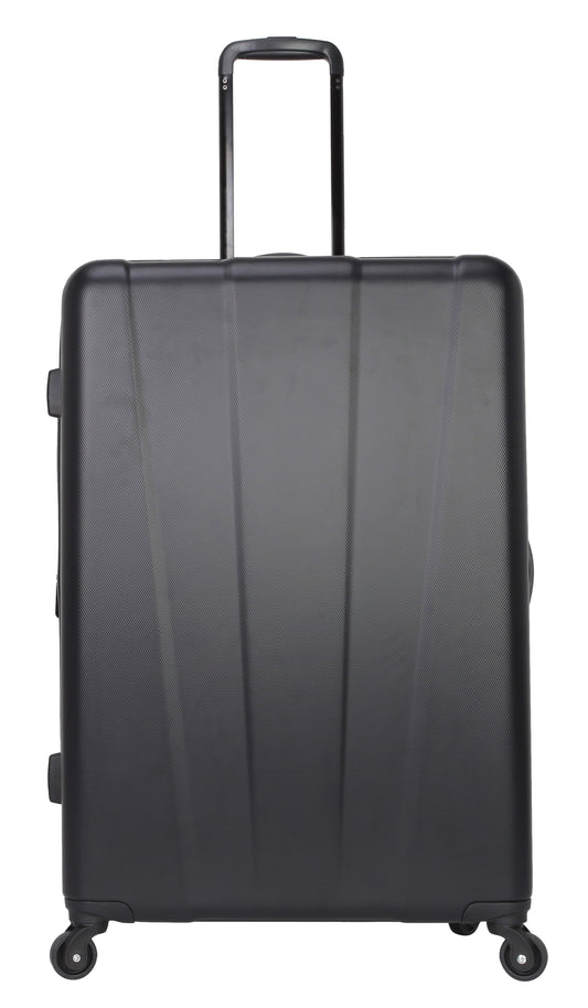 Protege 3 Piece Traveling Hardside Value Luggage Set, Black, Includes a 28" Checked Luggage, 20 inch Carry-On Luggage and 18 inch Duffel