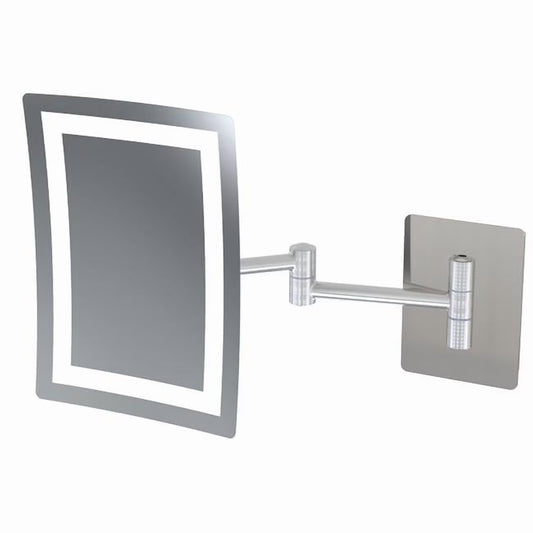 Single-sided LED Rectangular Wall Mirror - Hardwired