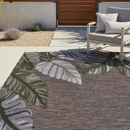 Laguna Indoor/Outdoor Area Rug, Molokai Natural, 8’8” x 13’