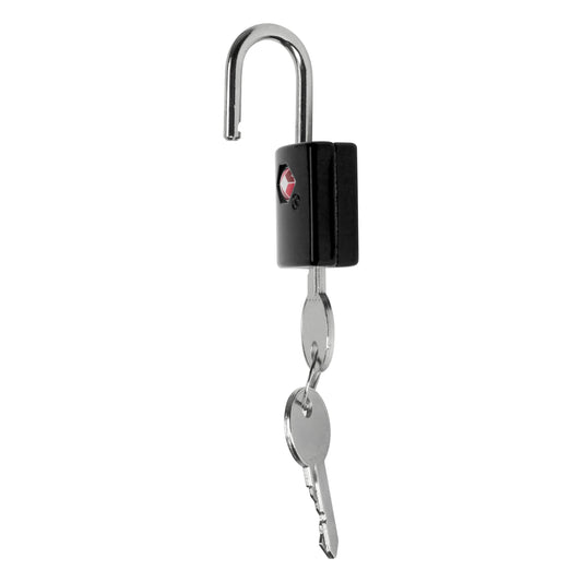 Protege 2 Pack Travel Zinc Alloy Suitcase Luggage Locks with Keys, Black