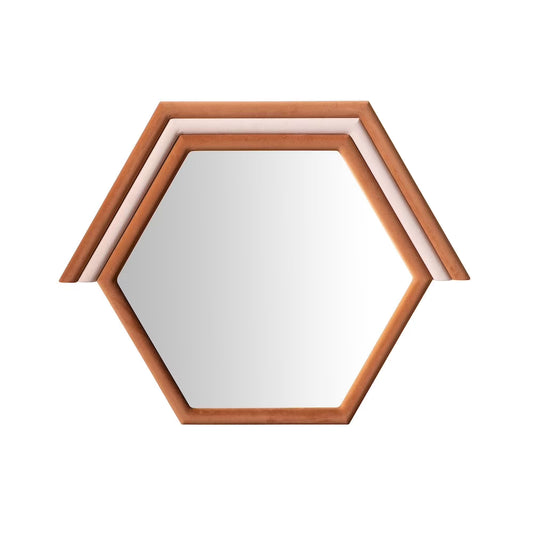 Lally Aqua Velvet Prism Wall Mirror