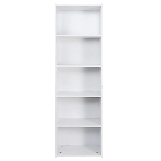 ZENSTYLE 5 Tier Bookcase Bookshelf Storage Wall Shelf Organizer Display Stand Home Office