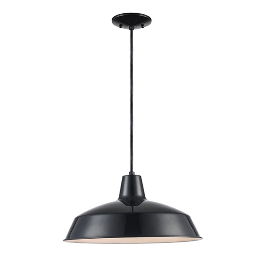 Trans Globe Lighting 1100 Sherman 1 Light 7" Tall Industrial Dome Shaped Indoor Pendant -