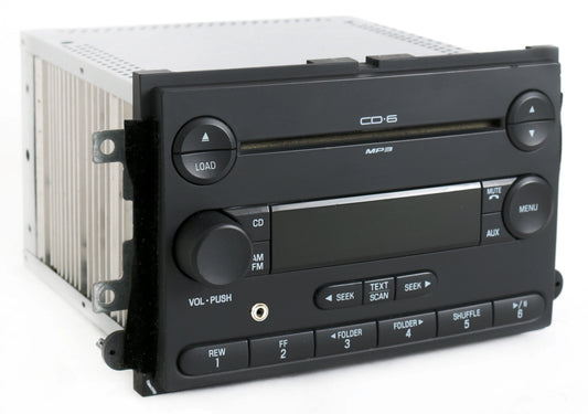 Restored Ford 2006 Fusion Milan AM FM 6 Disc CD Radio w Aux Input 6E5T-18C815-AH No Clock (Refurbished)