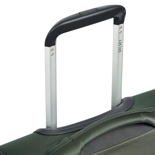 DELSEY PARIS Sky Max 2.0 24"Medium Checked Softside Spinner Luggage, Green