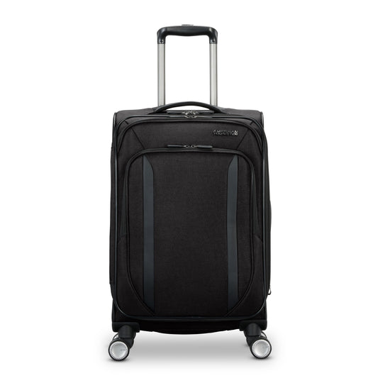 American Tourister Dash XLT Softside Carry On Luggage with Spinner Wheels Single Piece - Black