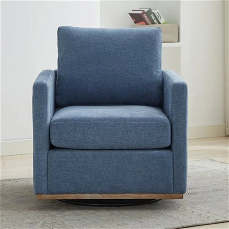 Swivel Accent Chair, Modern Chenille Upholstered Lounge Chair Armchair with 360 Degree Swiveling Base, Leisure Club Chair Comfy Accent Single Sofa Chair for Nursery Bedroom Living Room, Taupe