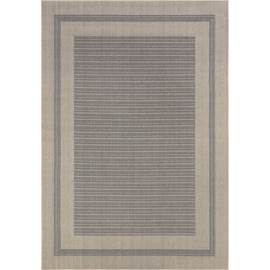 nuLOOM Antonella Bordered Solid Indoor/Outdoor Area Rug, 8' x 10', Beige