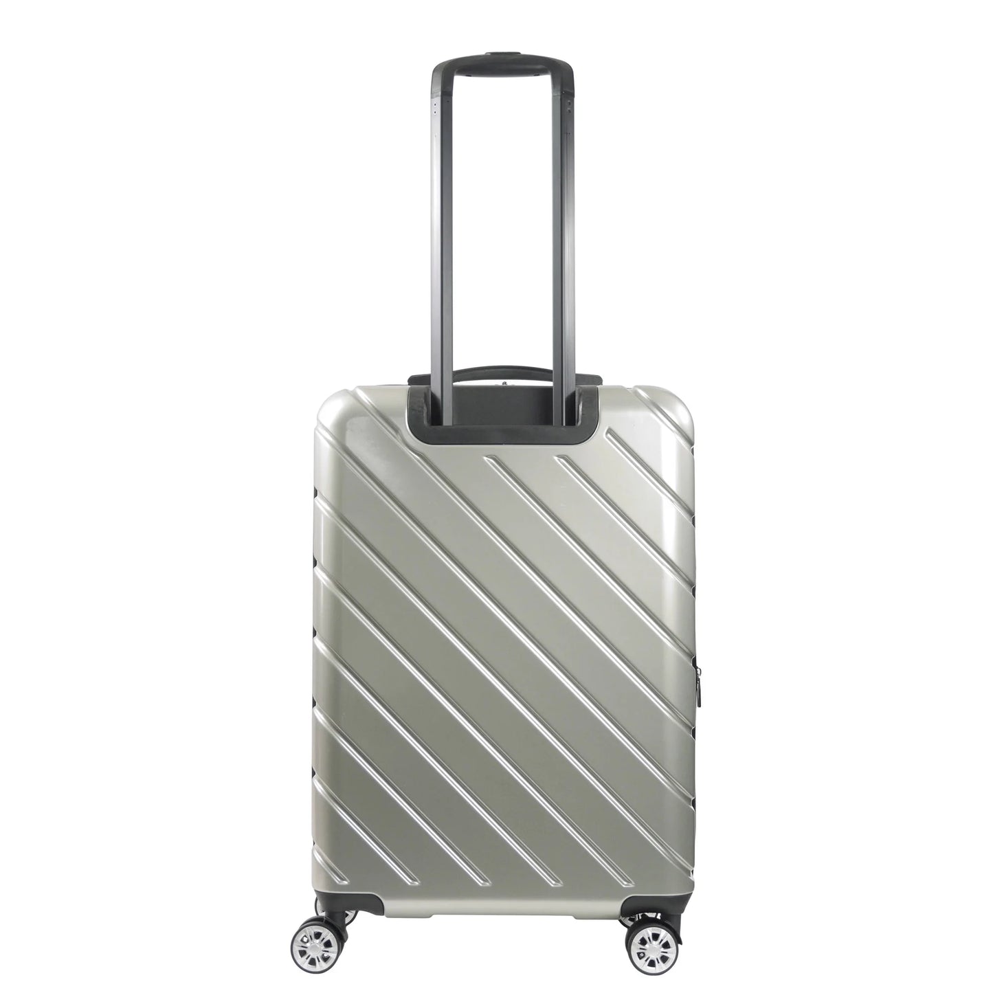 Velocity 27 Inch Rolling Luggage, Hardshell Suitcase with Spinner Wheels, Siliver