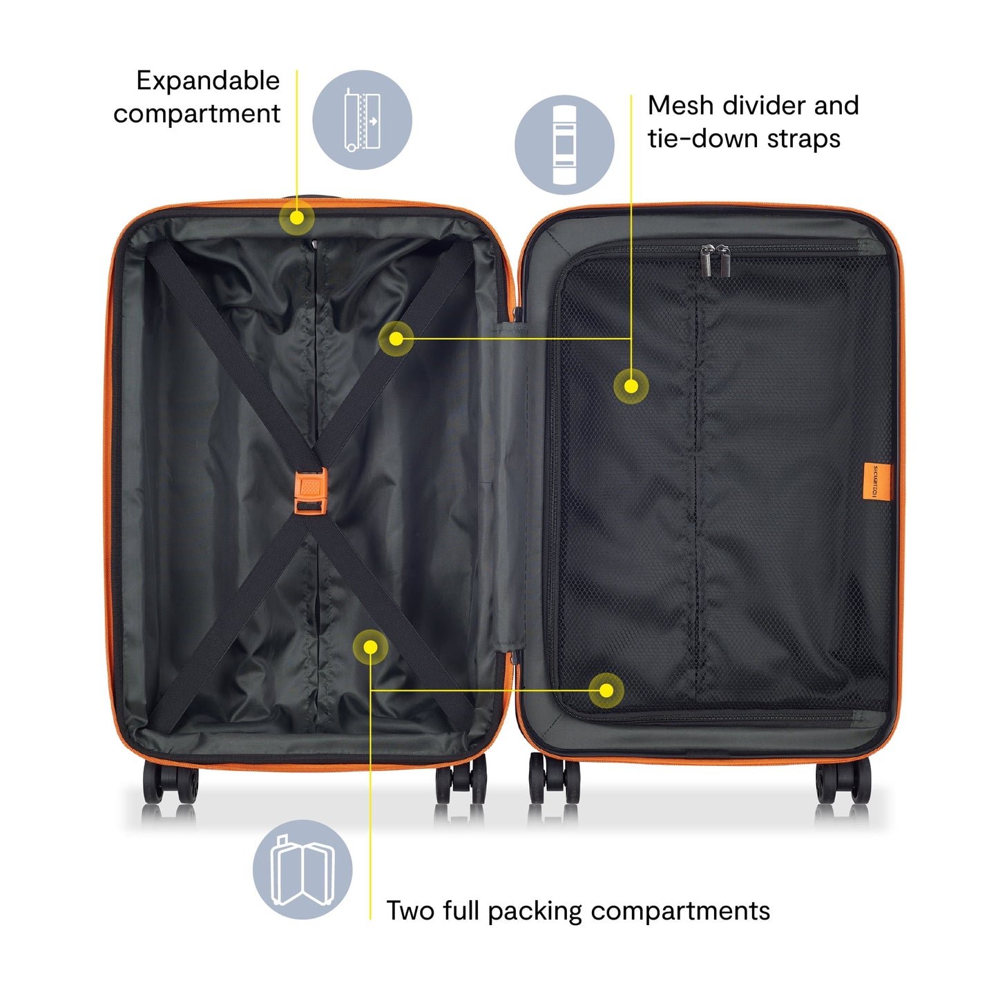 Securitech by Delsey, Citadel 31" Large Checked Hardside Spinner Luggage Green