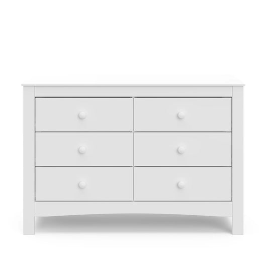 Graco Noah 6 Drawer Nursery Double Dresser, White