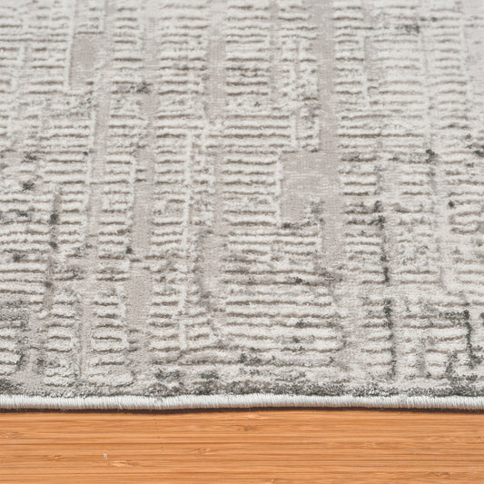 Divina Area Rug, Aloma Cream & Gray, Runner, 2'6' x 7'