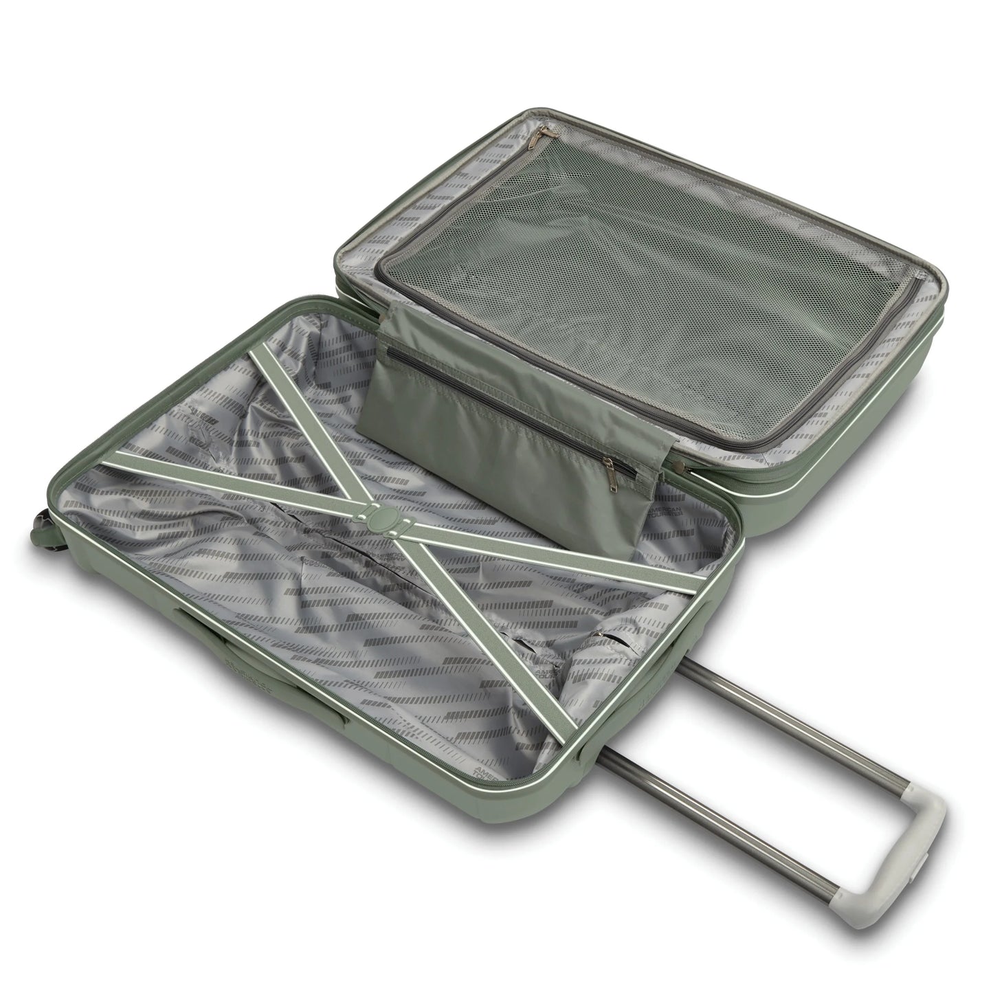 American Tourister Stratum 2.0 28-Inch Hardside Checked Luggage with Spinner Wheels - Jade Green