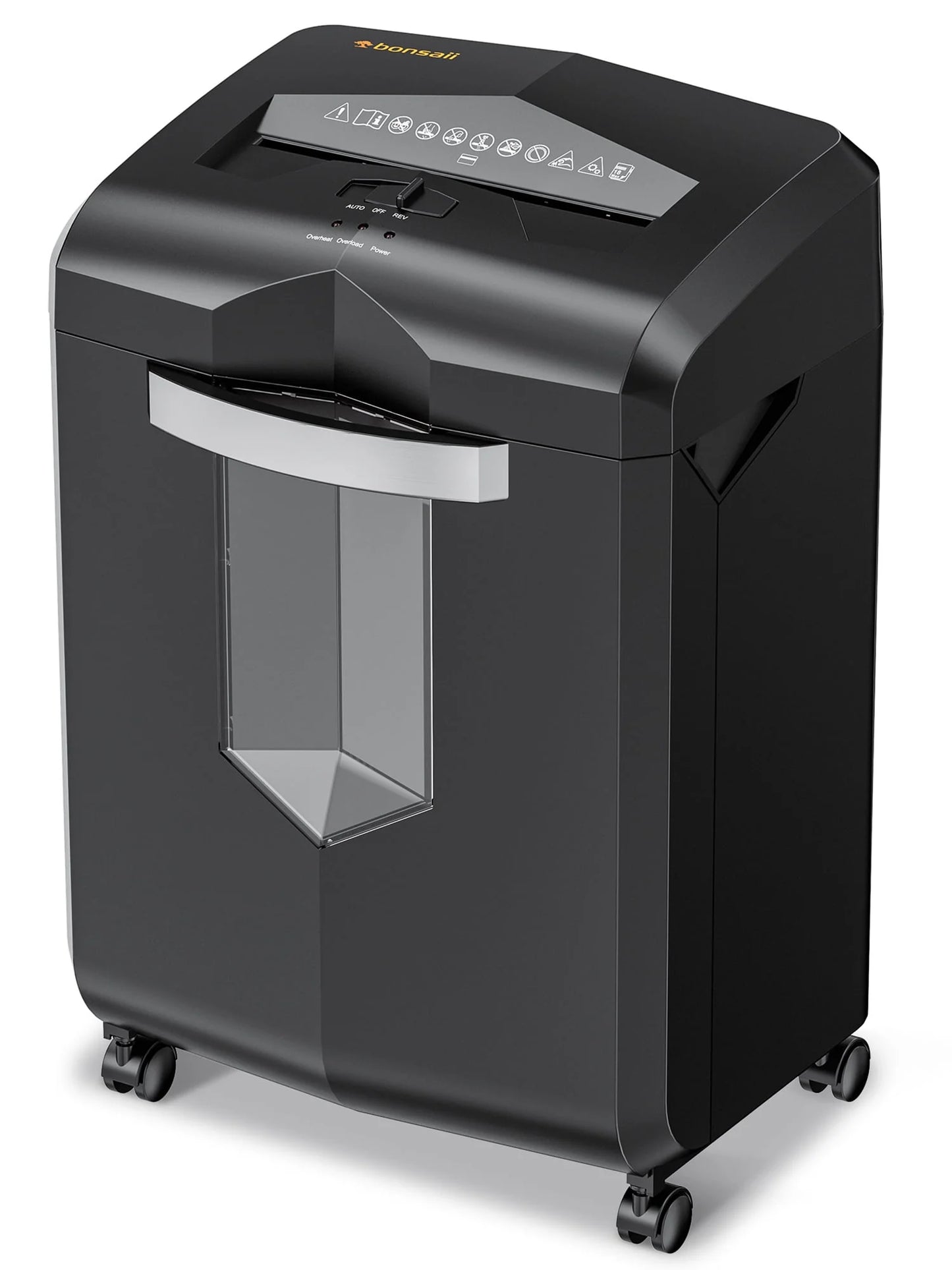 Bonsaii Paper Shredder 18-Sheet Cross-Cut Shredder for Home Office with Wastebasket