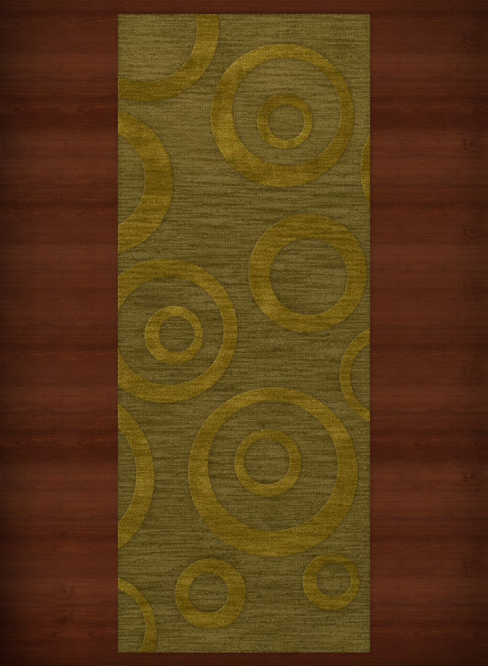 Dalyn Dover Area Rug DV5 Dv5 Avocado Bubbles Circles 2' 6" x 10' Rectangle