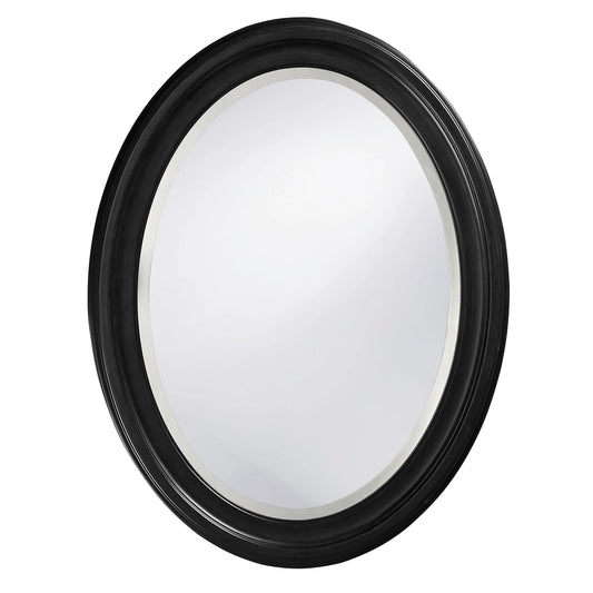 Tyler Dillon George Oval Matte Black Wall Mirror