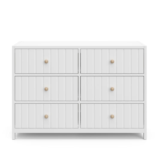 Graco Teddi 6 Drawer Nursery Double Dresser, White